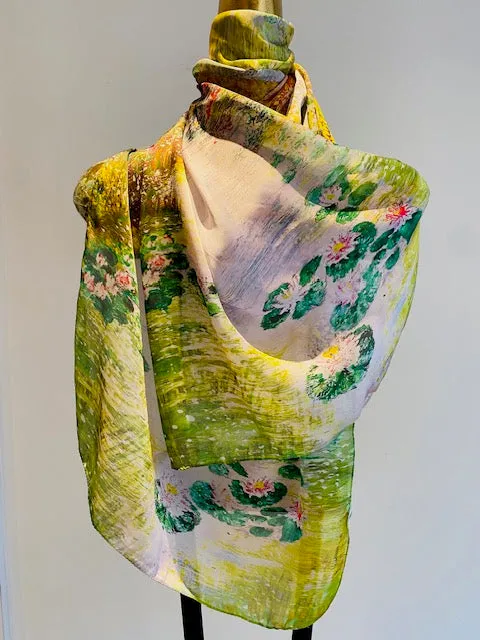 Printed Silk Scarves -  Winter Sale 50% Off - At checkout use code Winter50%