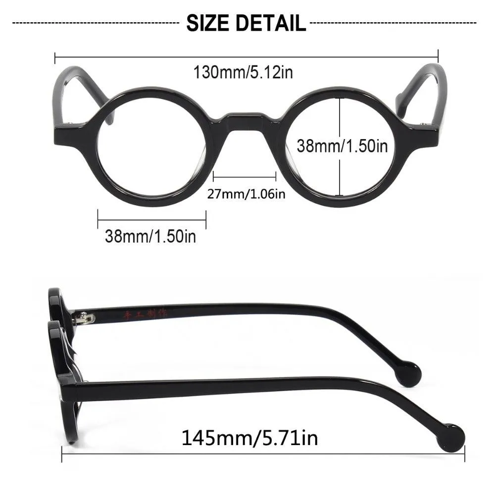 Retro Round Acetate Eyeglasses A5802