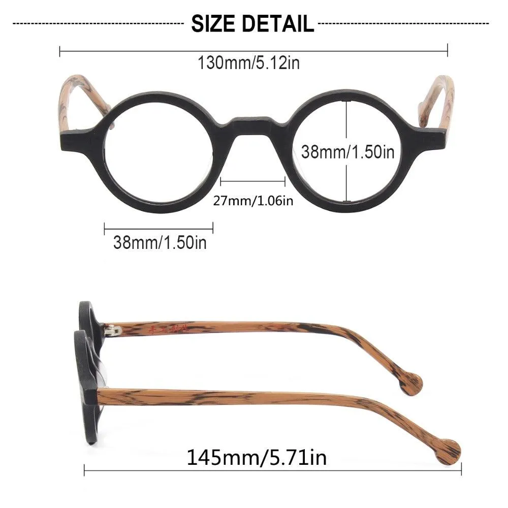 Retro Round Acetate Eyeglasses A5802