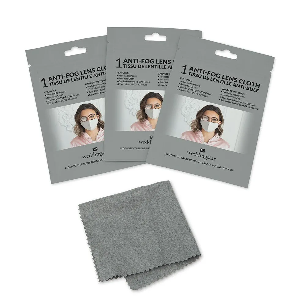 REUSABLE ANTI-FOG EYEWEAR LENS CLOTH