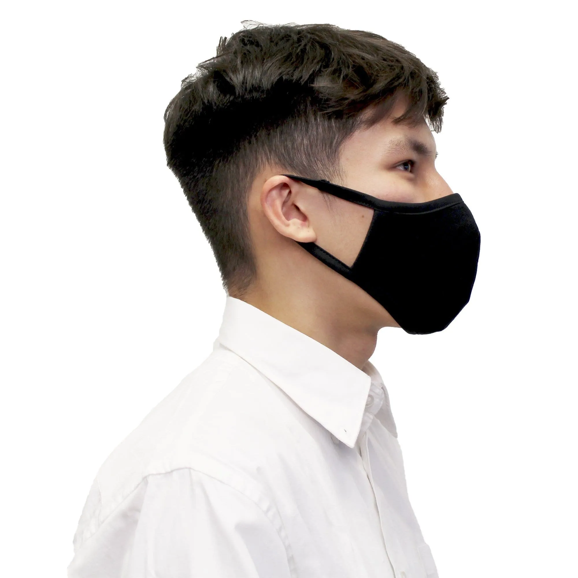 Reusable Face Mask, 3-Layer, Black - Ready First Aid