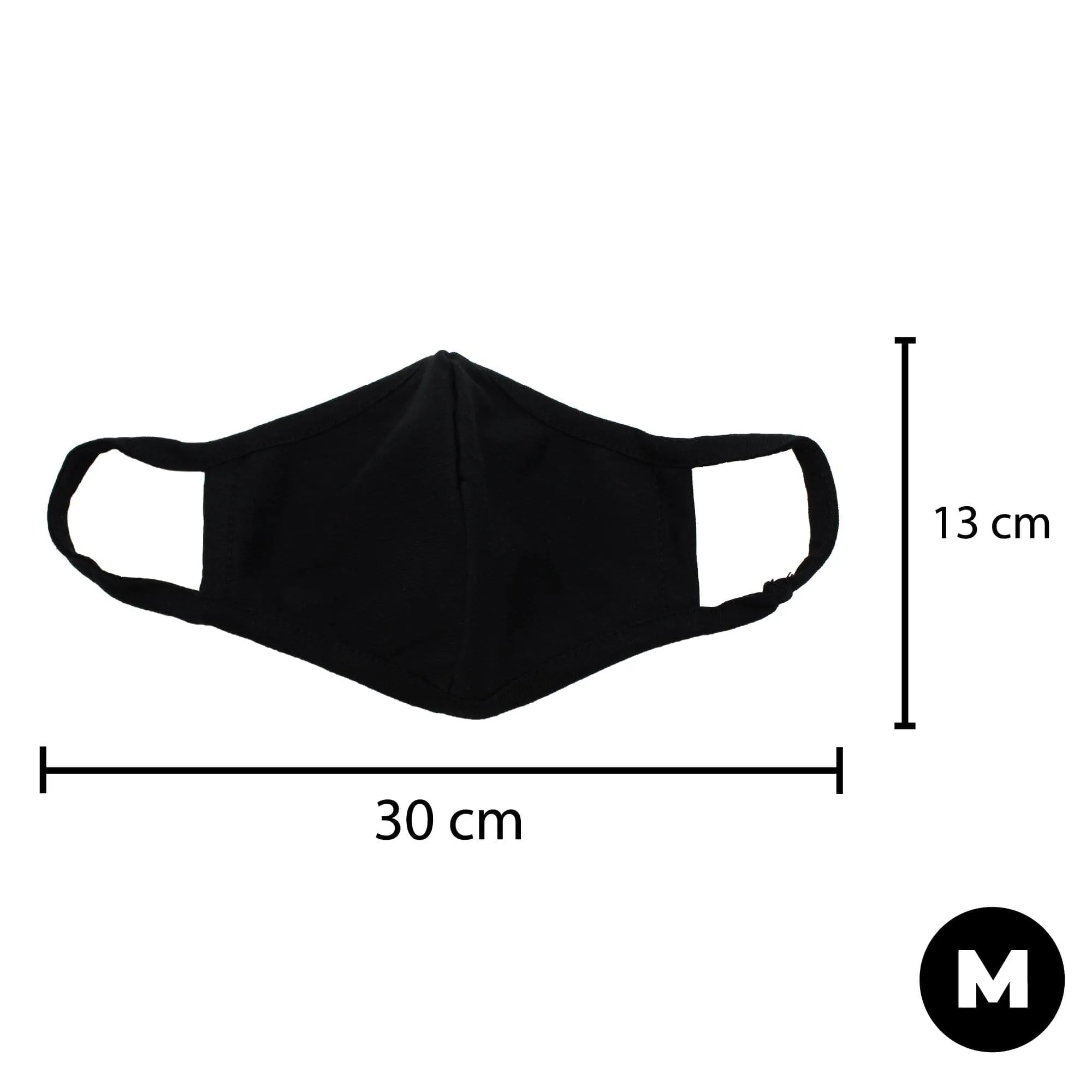 Reusable Face Mask, 3-Layer, Black - Ready First Aid