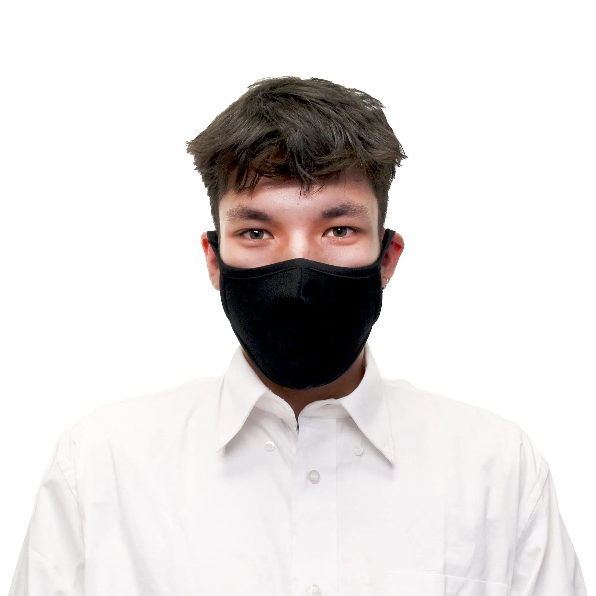 Reusable Face Mask, 3-Layer, Black - Ready First Aid