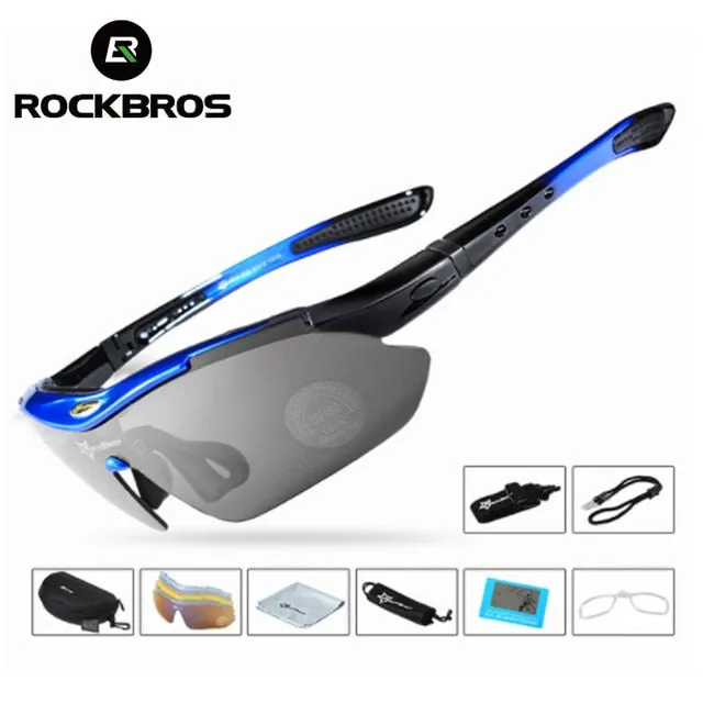 ROCKBROS Polarized Sports Men Sunglasses Road Cycling Glasses