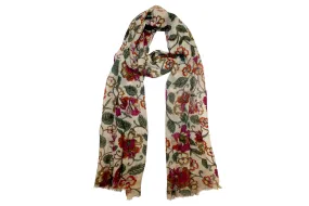 Romantic Flower Print Scarf