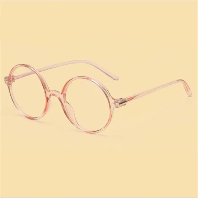 Round Glasses With Thick Frame