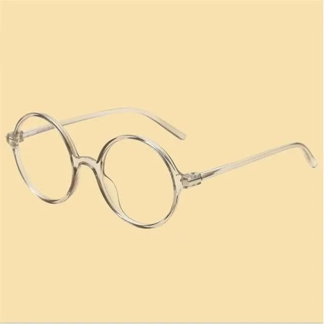 Round Glasses With Thick Frame