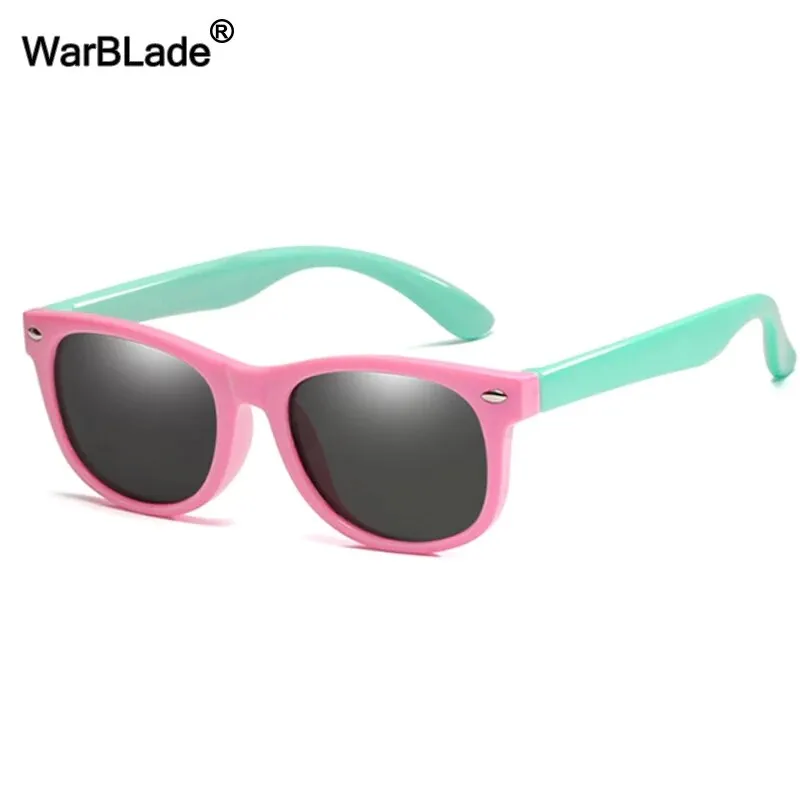 Round Polarized Kids Sunglasses Silicone Flexible Safety Children Sun Glasses Fashion Boys Girls Shades Eyewear UV400