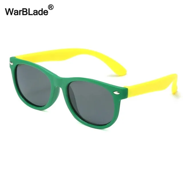 Round Polarized Kids Sunglasses Silicone Flexible Safety Children Sun Glasses Fashion Boys Girls Shades Eyewear UV400