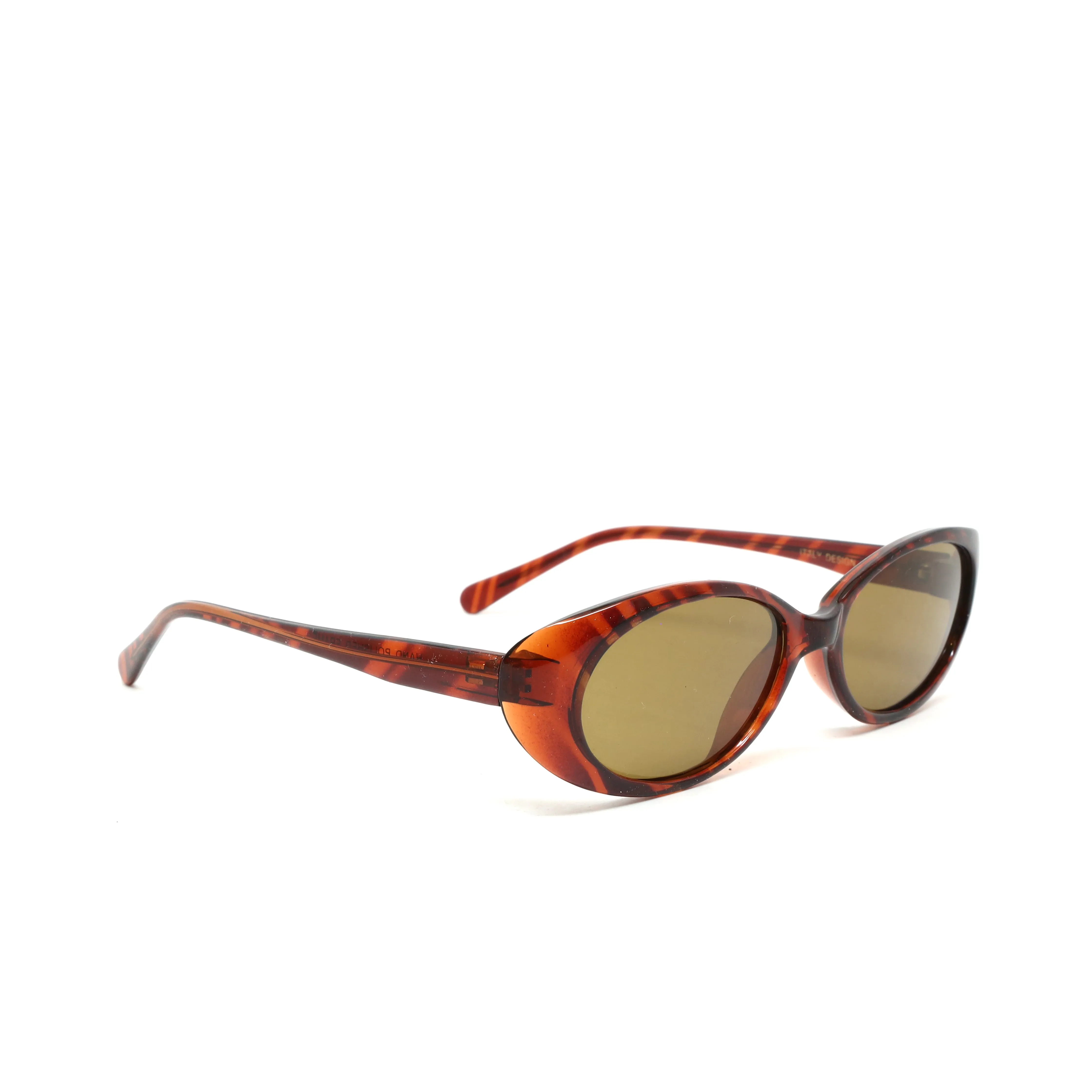 //Style 056// Vintage Standard 90s Bel Aire Oval Sunglasses - Tortoise/Brown