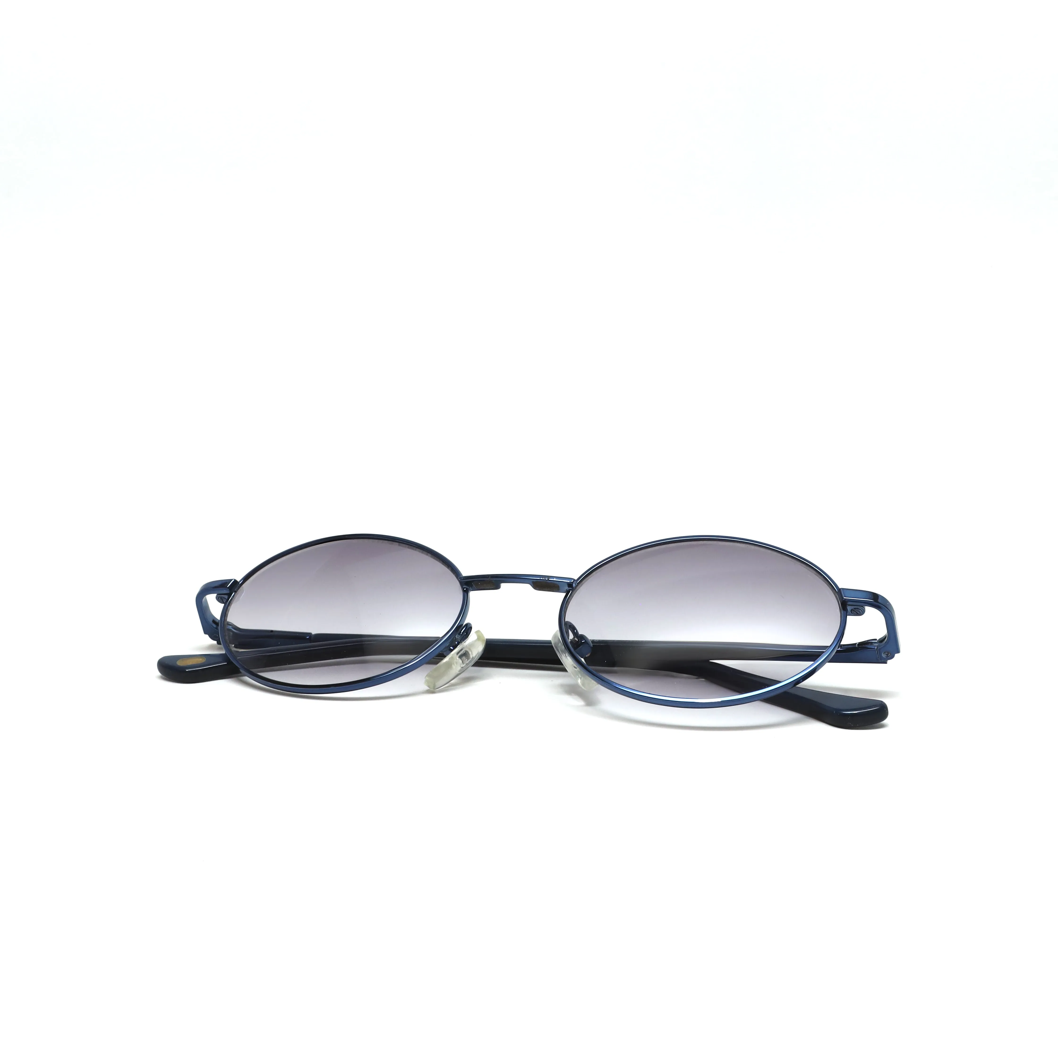 //Style 093// Small Size Mini 90s Deadstock Santa Fe Oval Sunglasses - Blue )