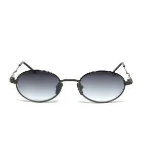 //Style 24// 90s Standard Wire Oval Sunglasses - Grey