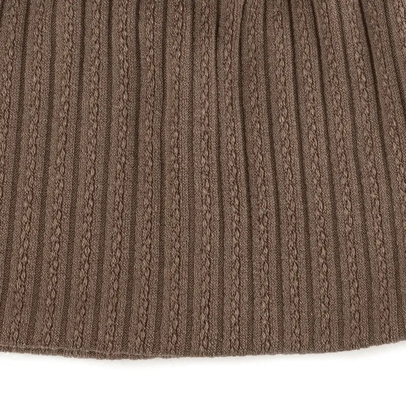 Stylish Women's Decorative Pattern Stripes Soft Beanie - SF1658