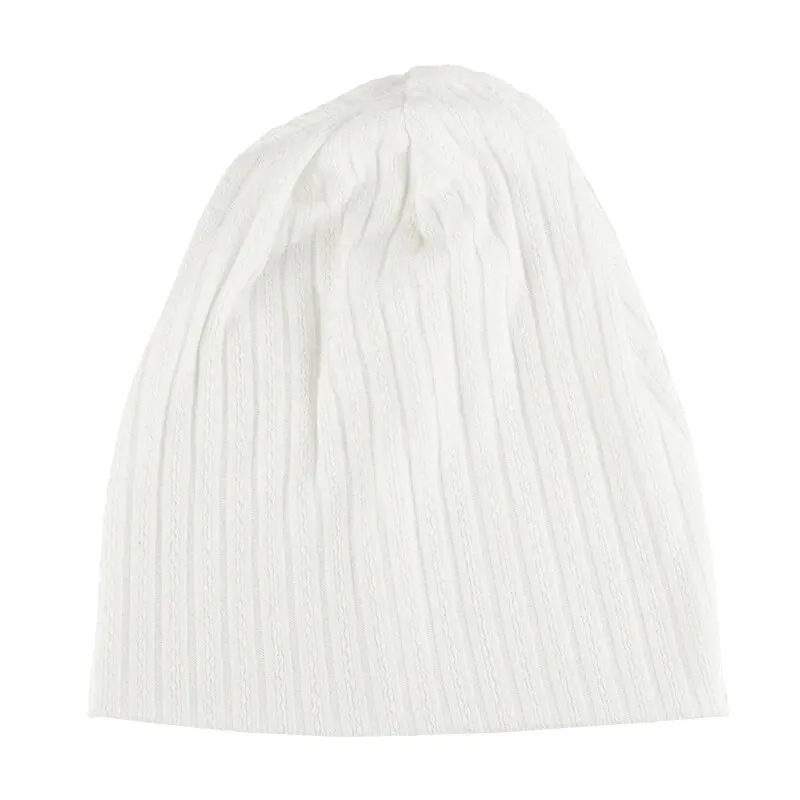 Stylish Women's Decorative Pattern Stripes Soft Beanie - SF1658