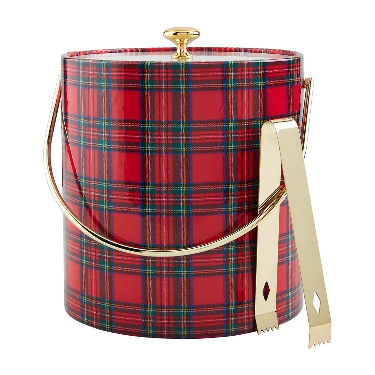 Tartan Ice Bucket Set BY MUD PIE