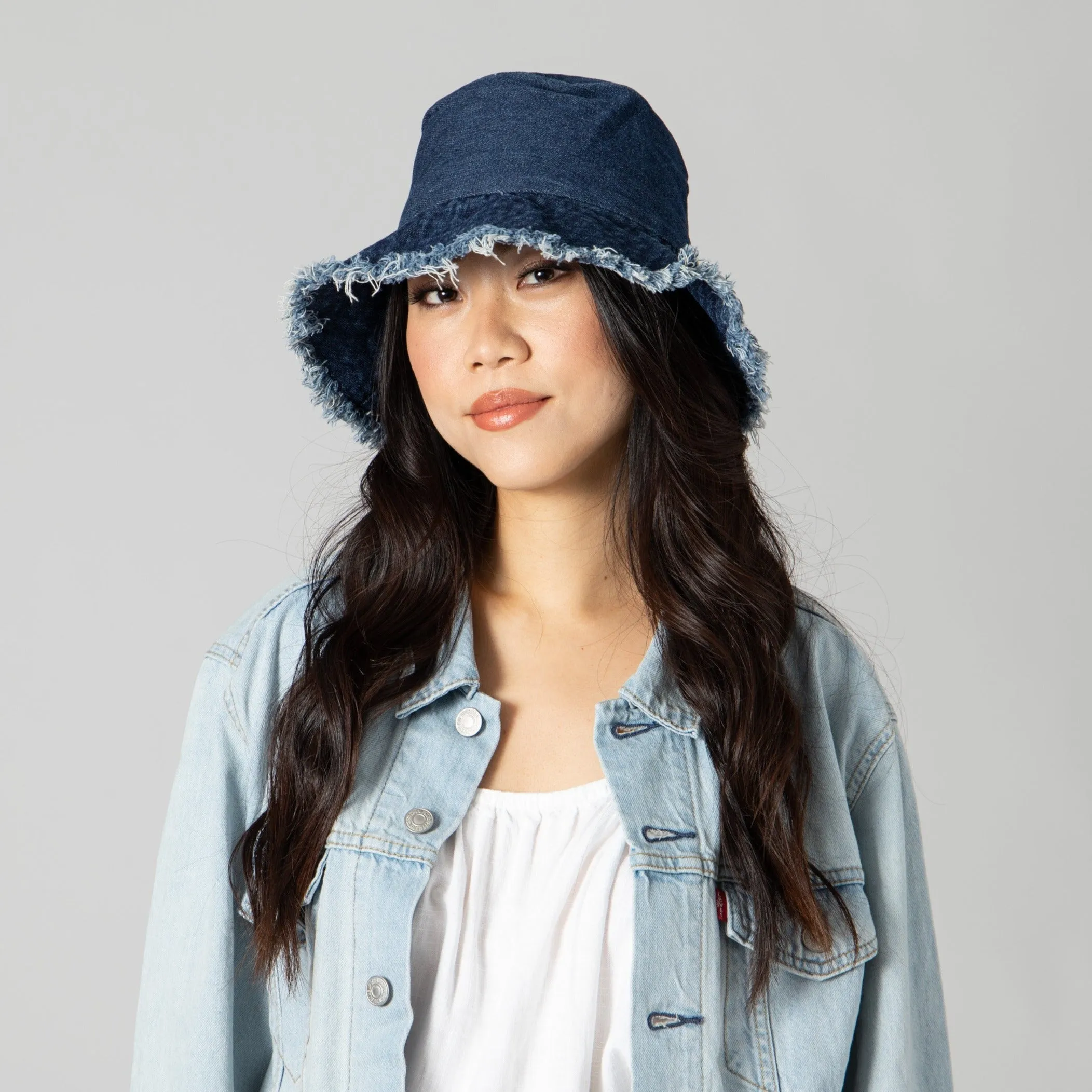 The Frayed Denim Bucket