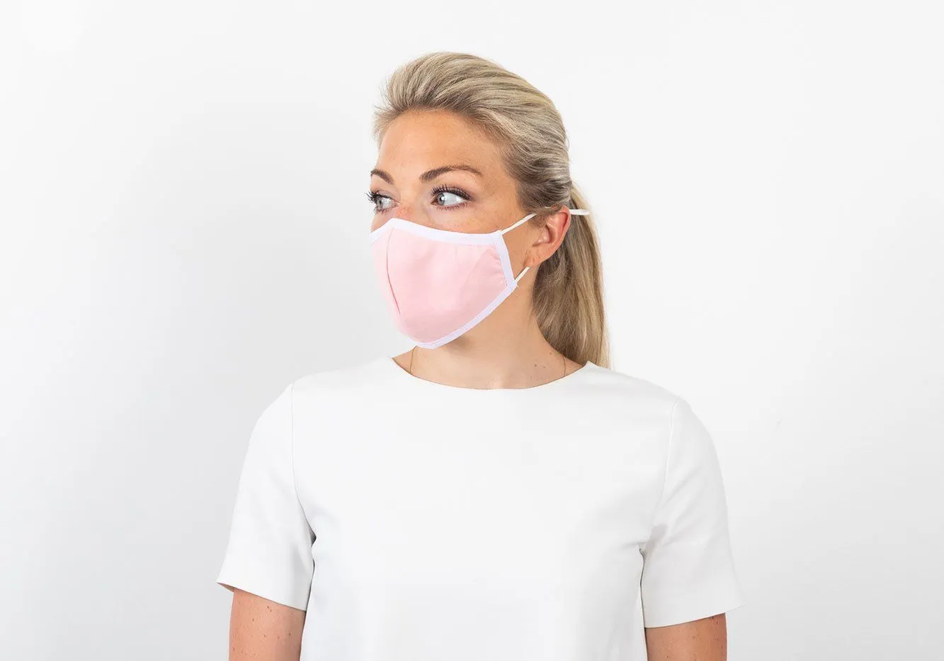 The Ross Silver Ion Jersey Antibacterial Pink & Purple Mask 2-Pack