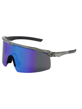 Whipray™ Blue Mirror Performance Fog Technology Polarized Lens, Silver Inlay Frame Safety Glasses - BH3219PFT