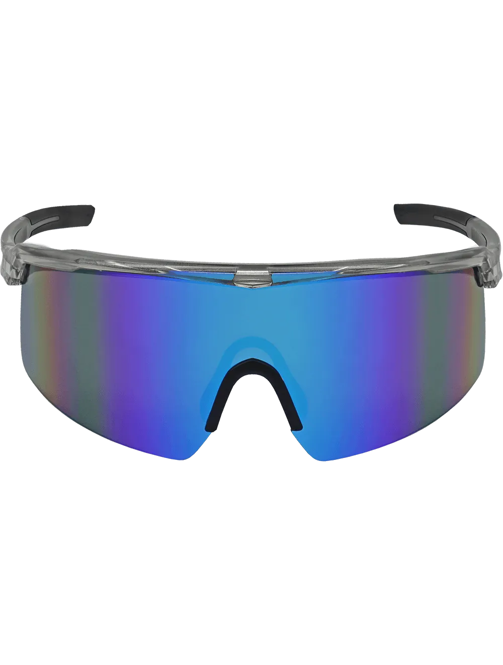 Whipray™ Blue Mirror Performance Fog Technology Polarized Lens, Silver Inlay Frame Safety Glasses - BH3219PFT