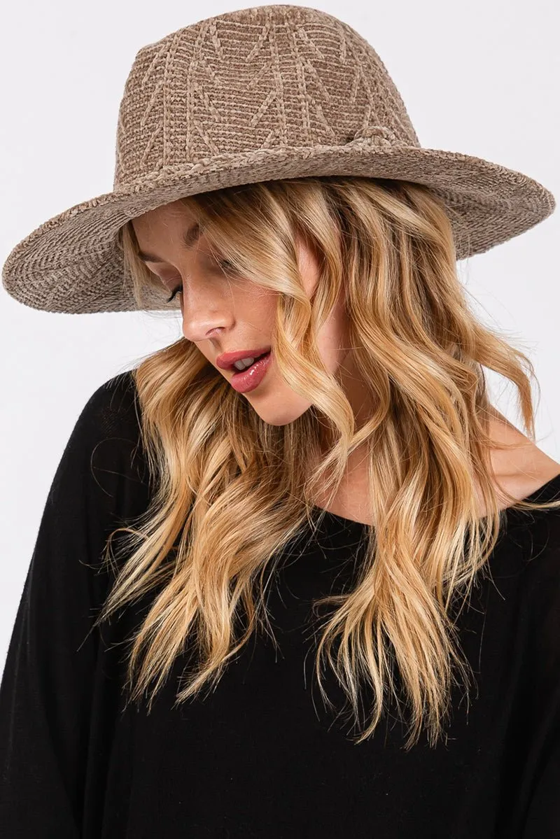 Winter Adventures Khaki Knit Fedora