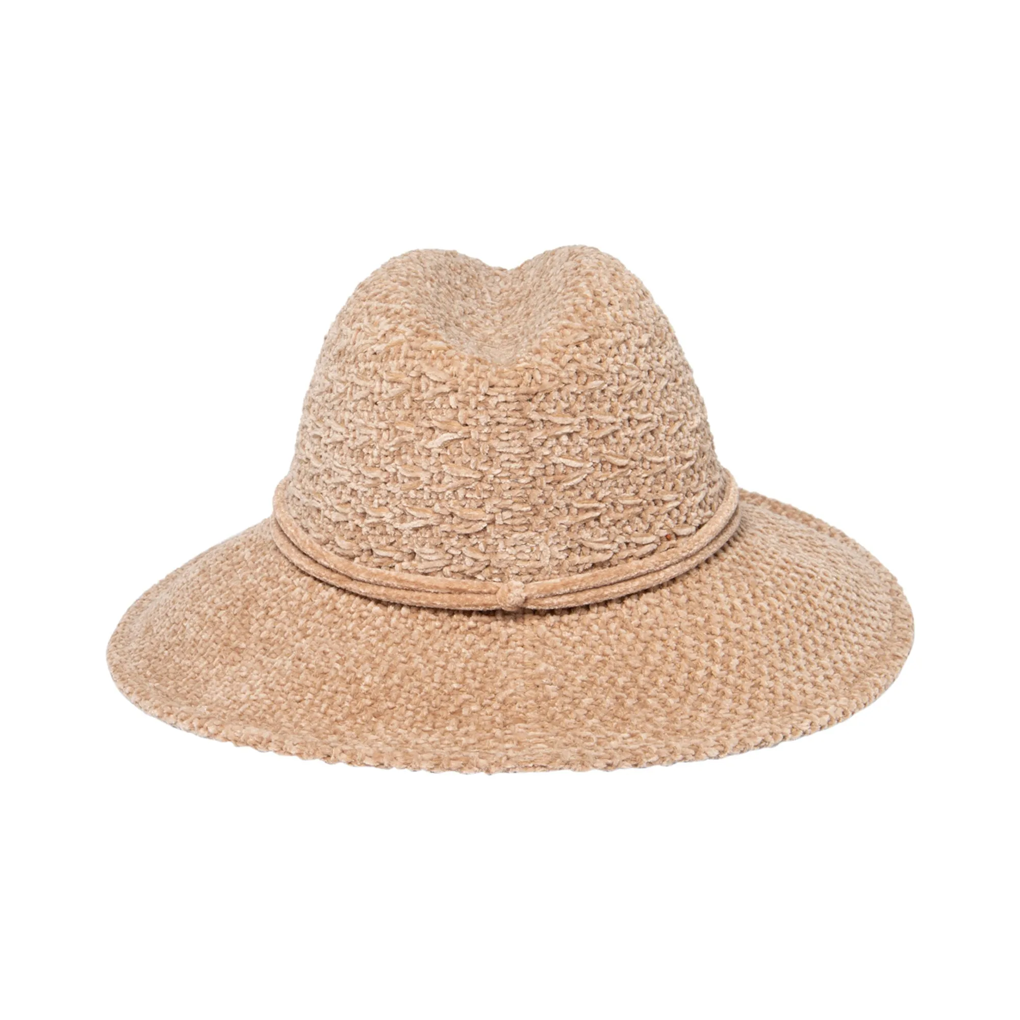 Women's Chenille Knit Wide Brim Fedora