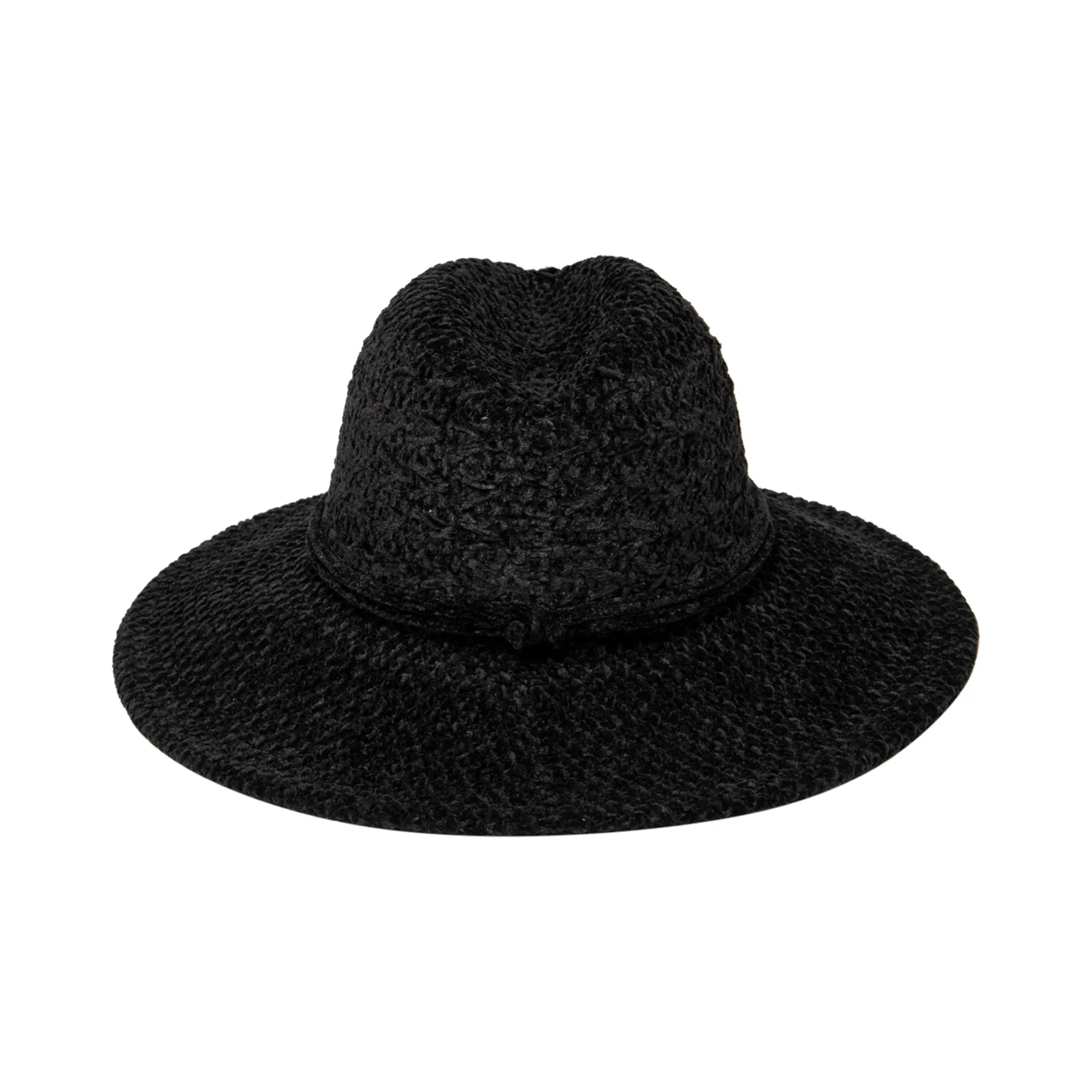 Women's Chenille Knit Wide Brim Fedora