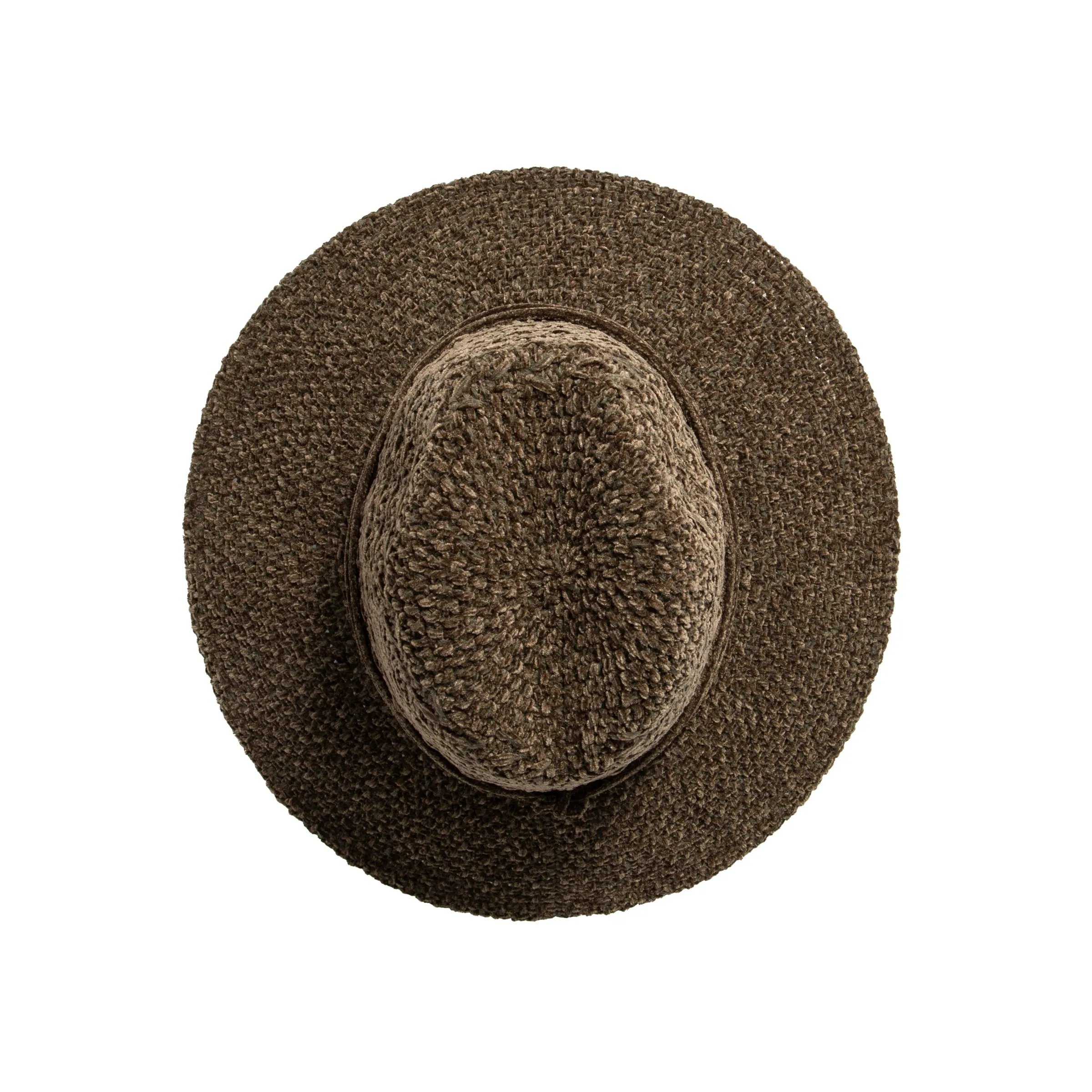 Women's Chenille Knit Wide Brim Fedora