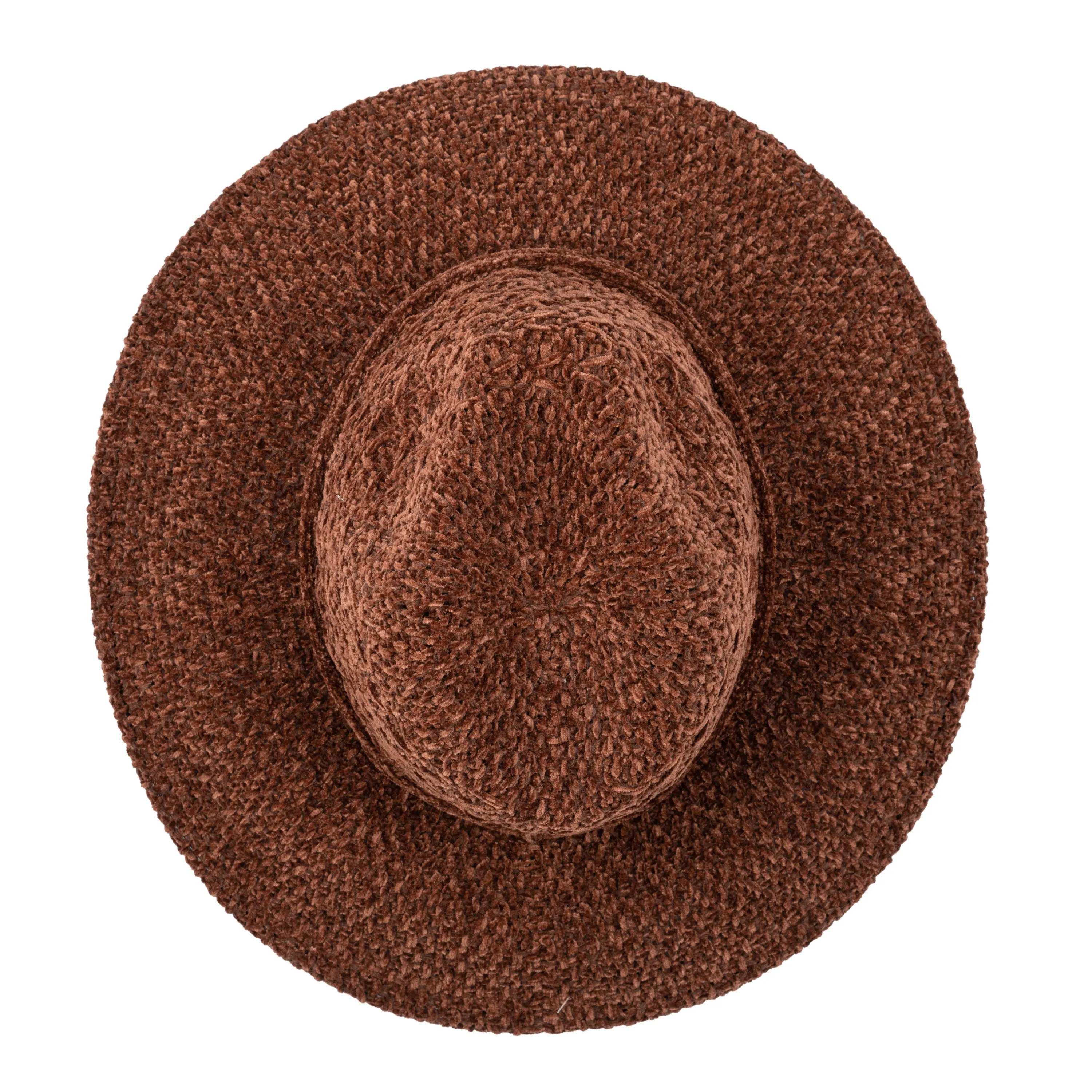 Women's Chenille Knit Wide Brim Fedora