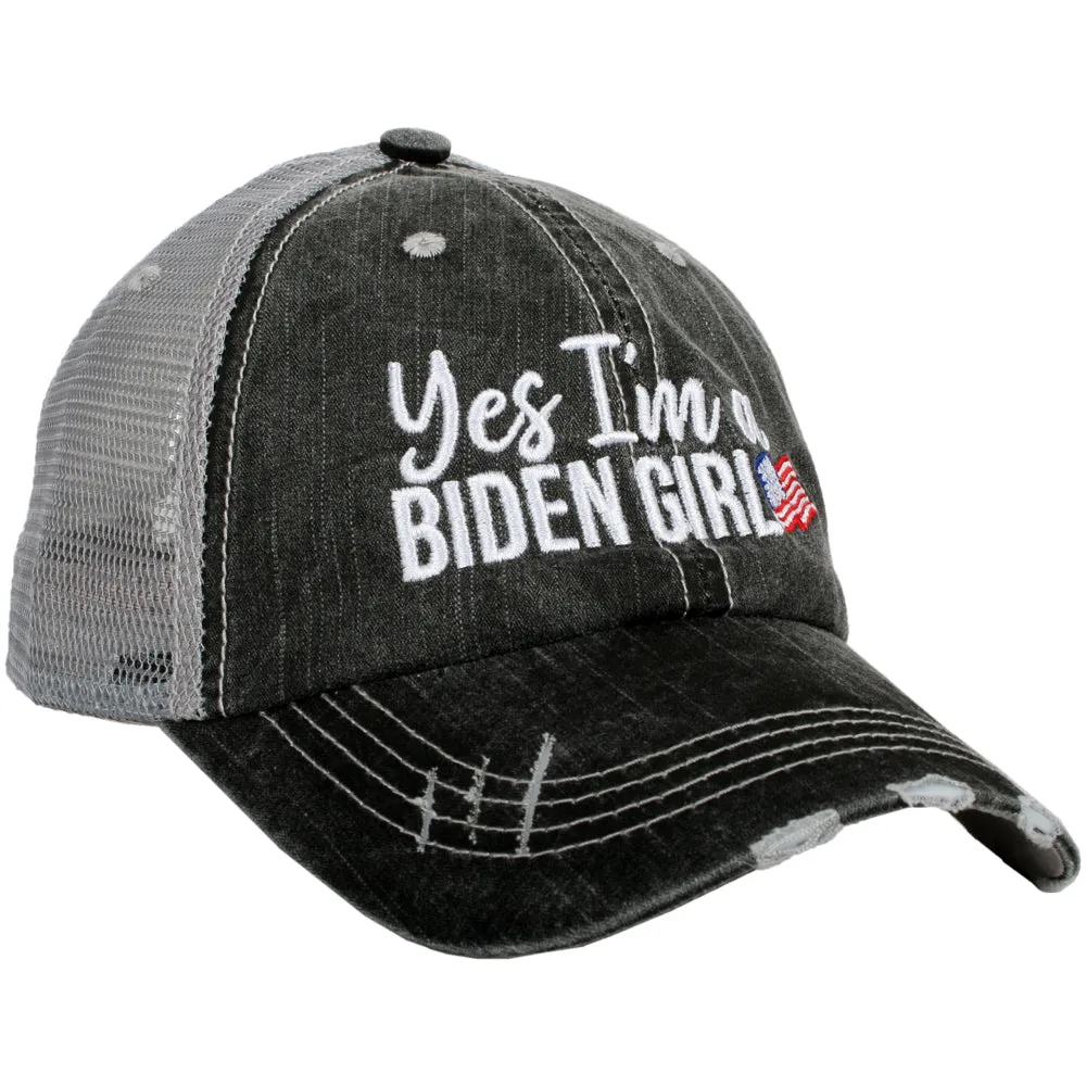 Yes I'm A Biden Girl Wholesale Women's Trucker Hat